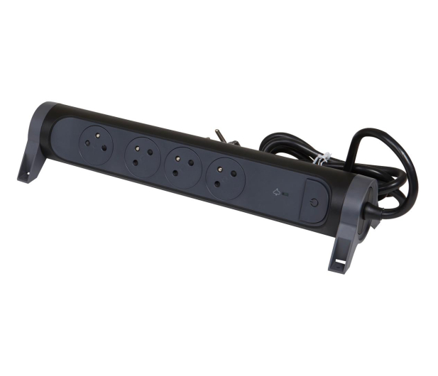 LEGRAND Przedłużacz ochronny 4X2P+Z 1.5M-CZARNY 49423 - 1047771 - zdjęcie